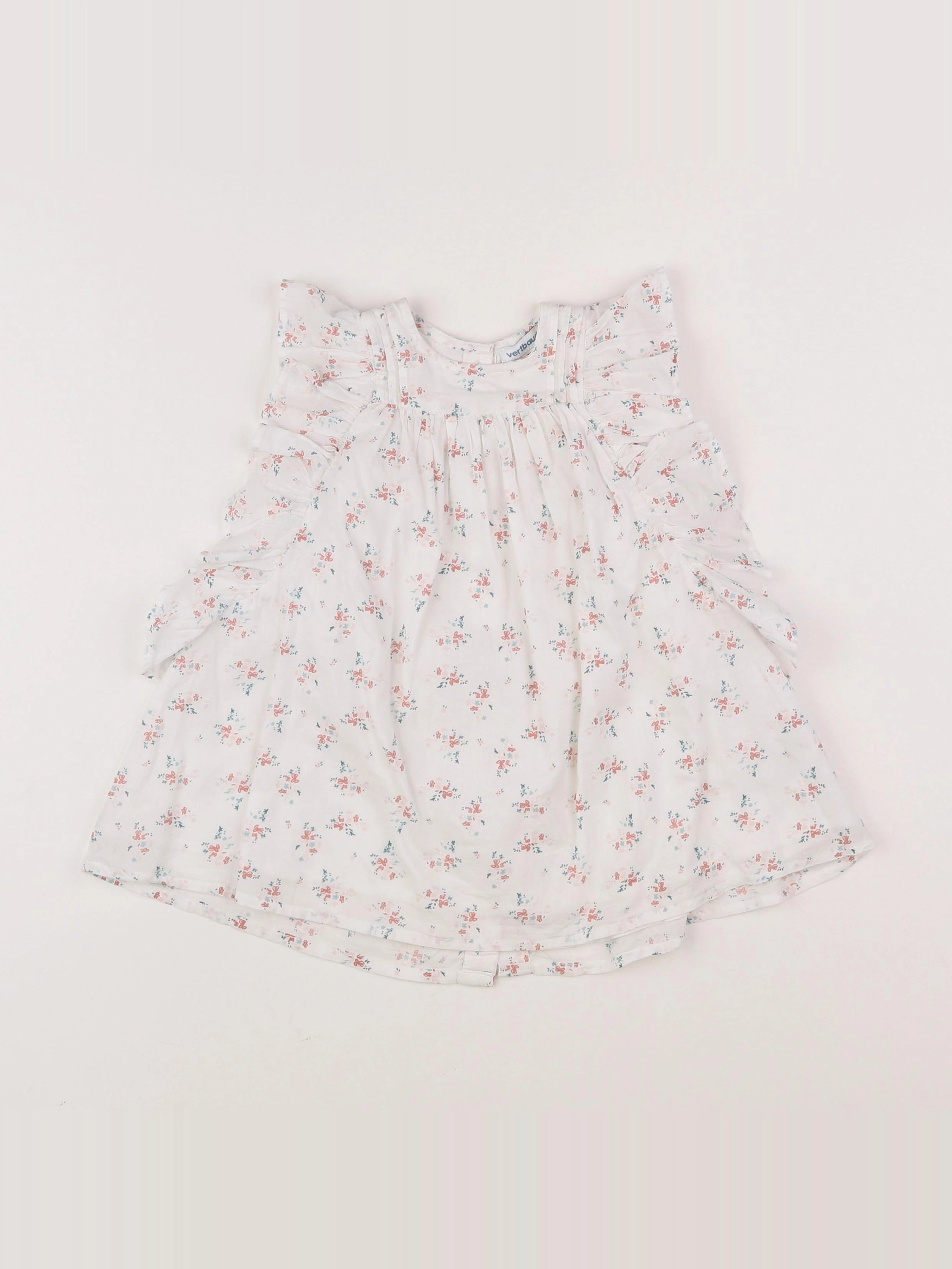 Vertbaudet - robe blanc - 12 mois