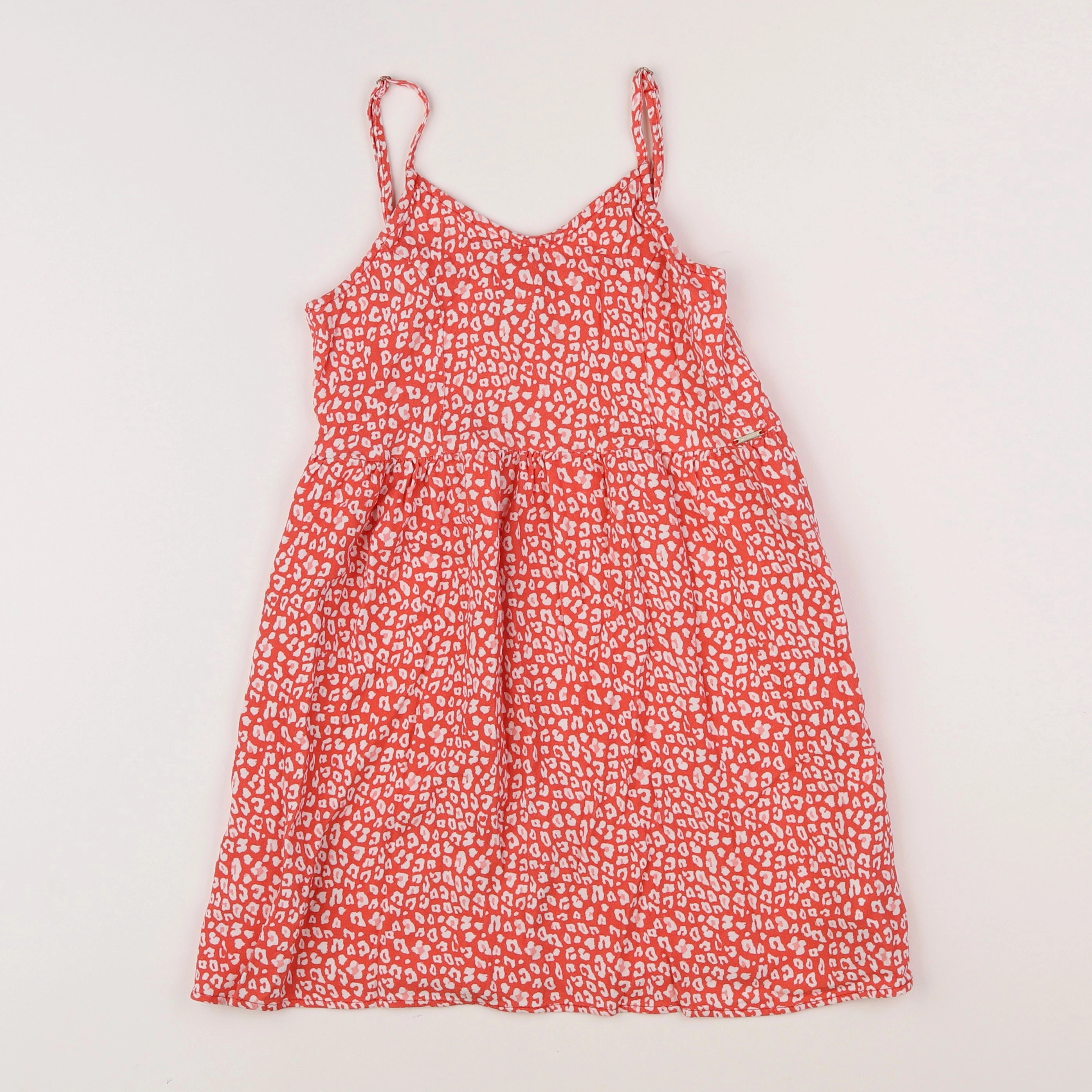 IKKS - robe rose, blanc - 10 ans