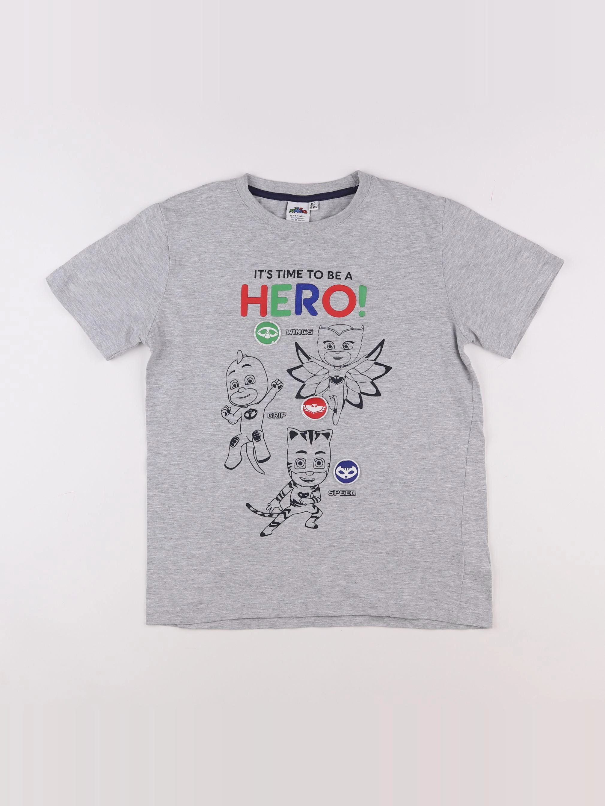 Vertbaudet - tee-shirt gris - 12 ans