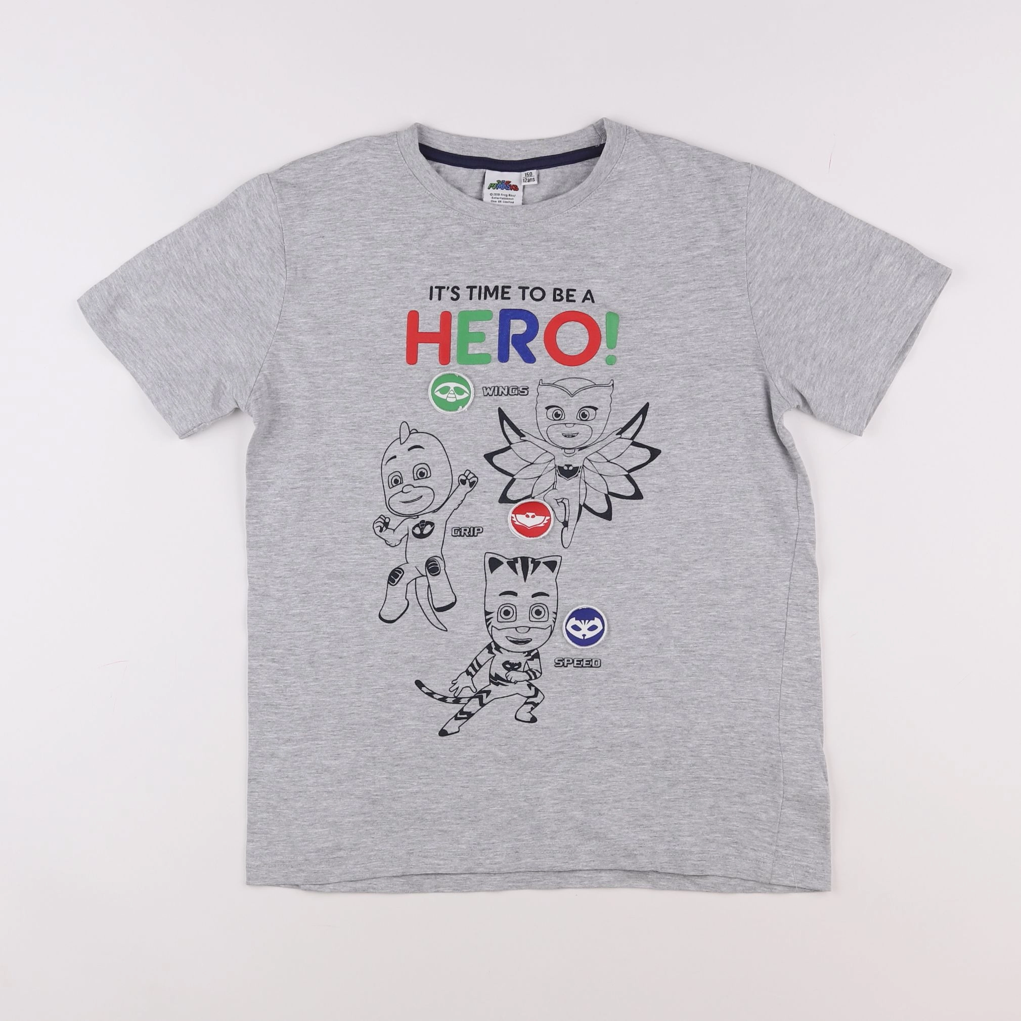 Vertbaudet - tee-shirt gris - 12 ans