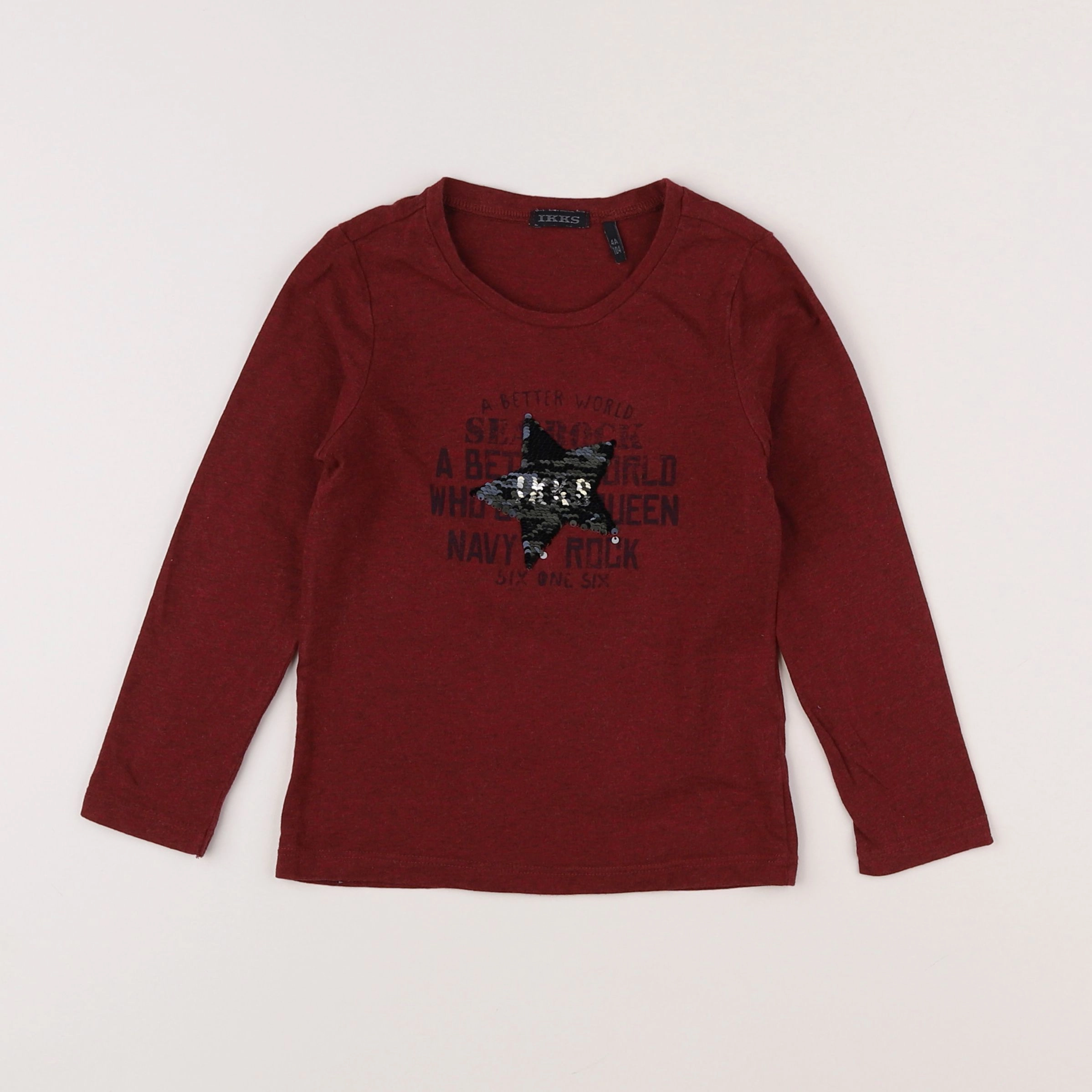 IKKS - tee-shirt rouge - 4 ans