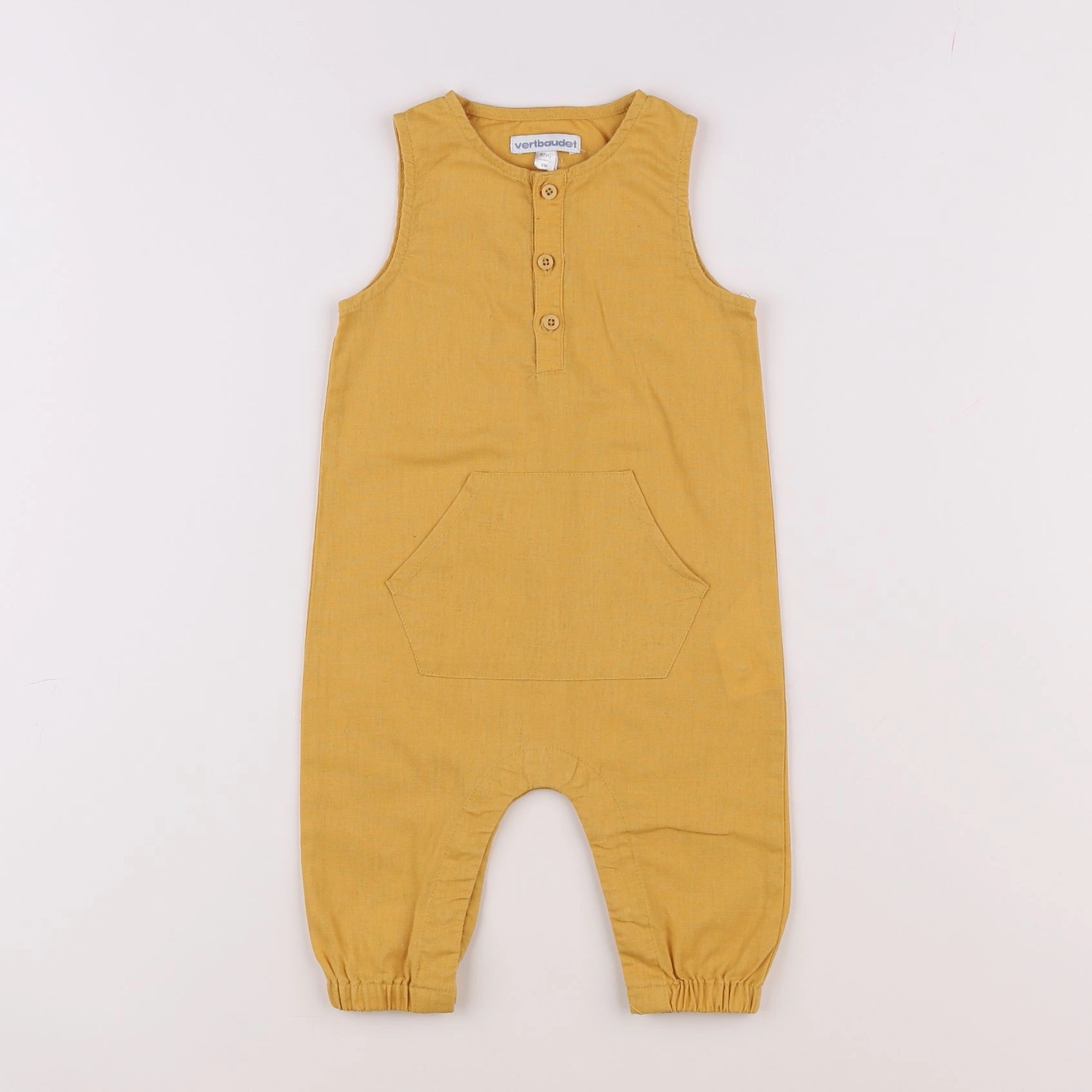 Vertbaudet - combinaison jaune - 6 mois
