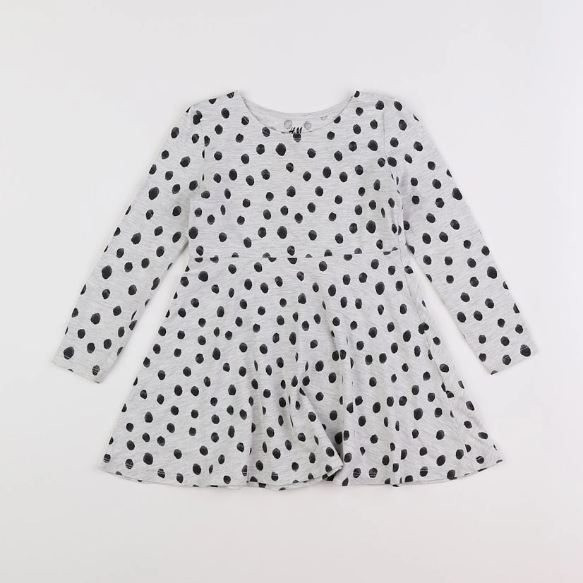 H&M - robe gris - 18 mois à 2 ans