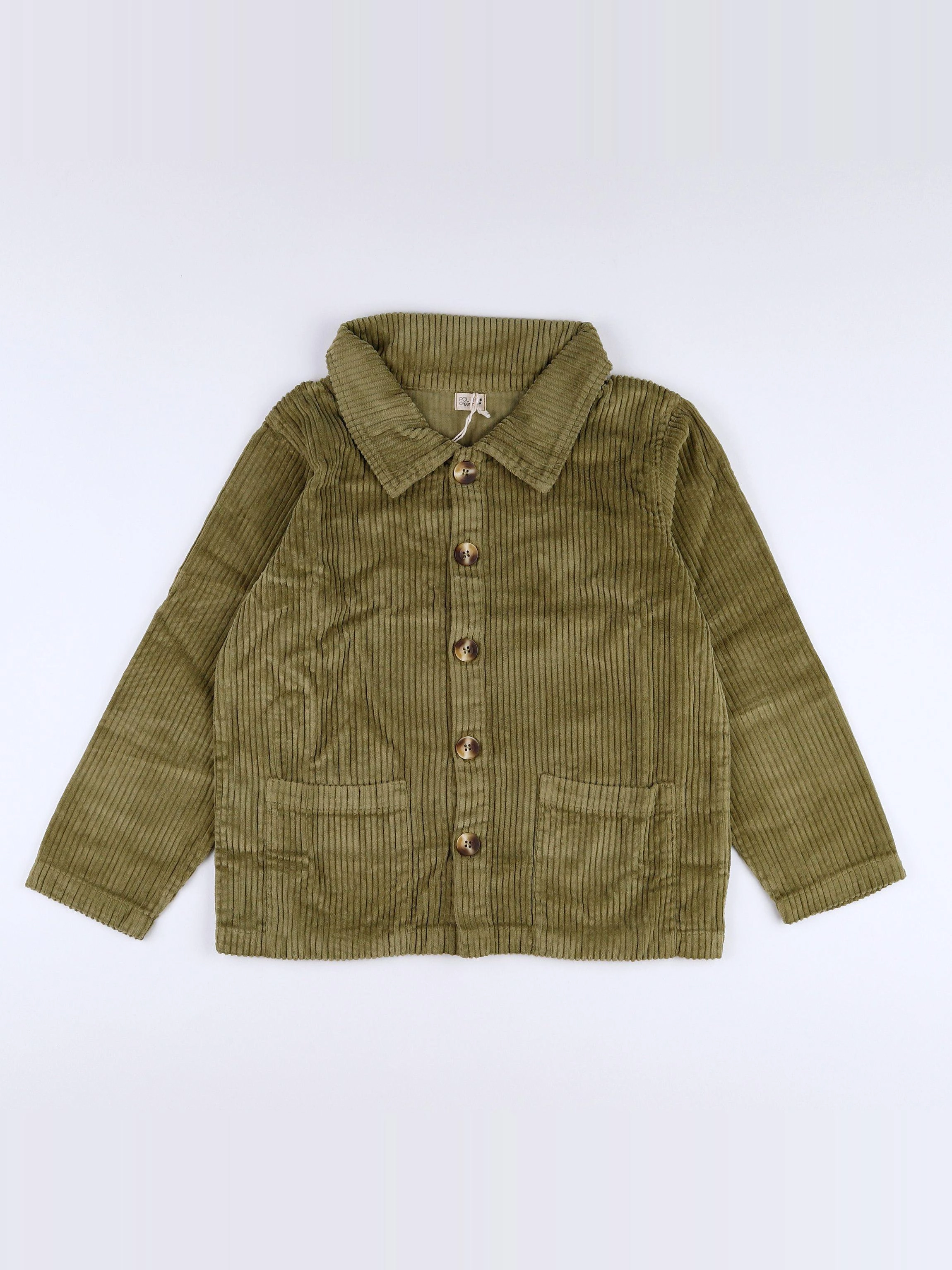 Poudre Organic - veste velours vert - 14 ans