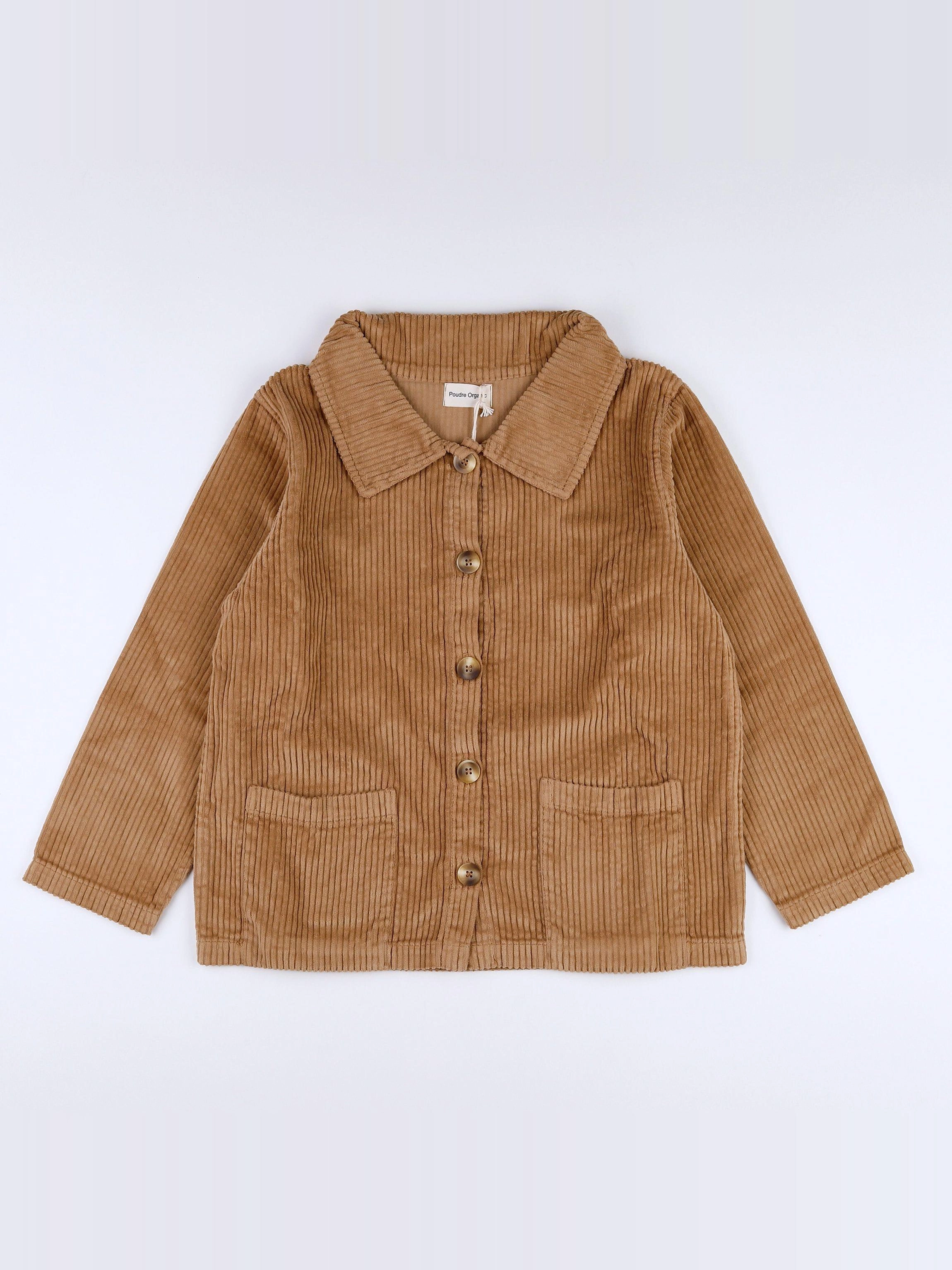 Poudre Organic - veste velours marron nuthatch - 14 ans