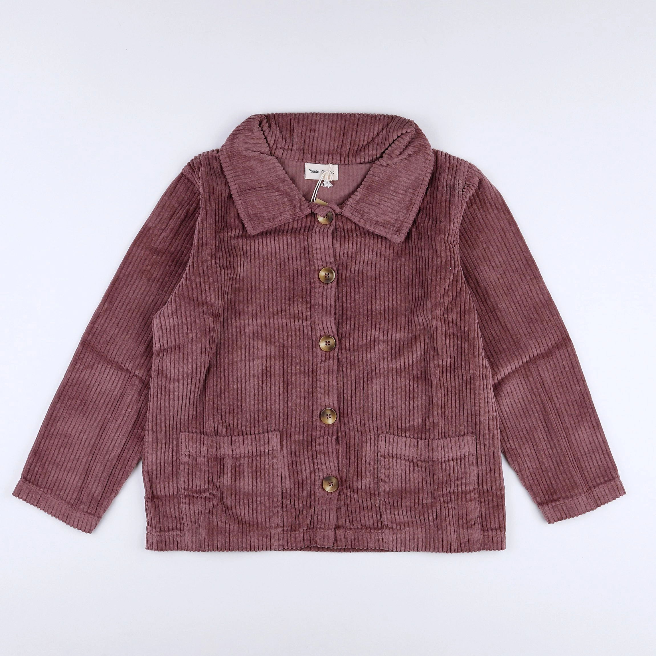 Poudre Organic - veste velours mauve - 12 ans