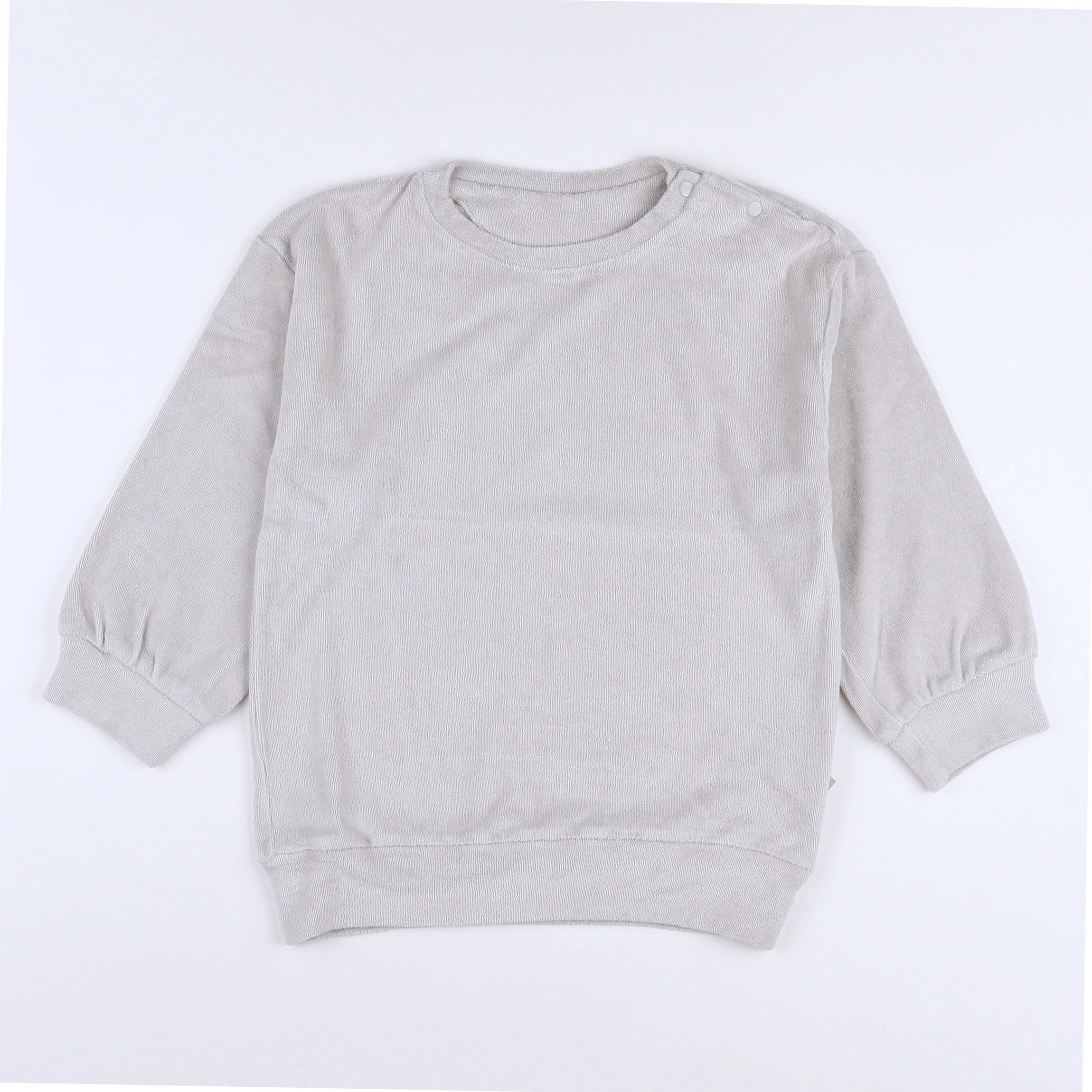 Poudre Organic - sweat gris éponge - 8 ans