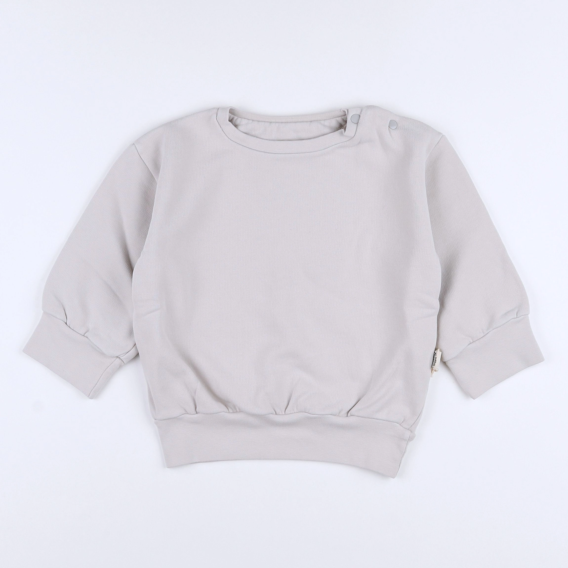 Poudre Organic - sweat gris Lunar Rock - 10 ans