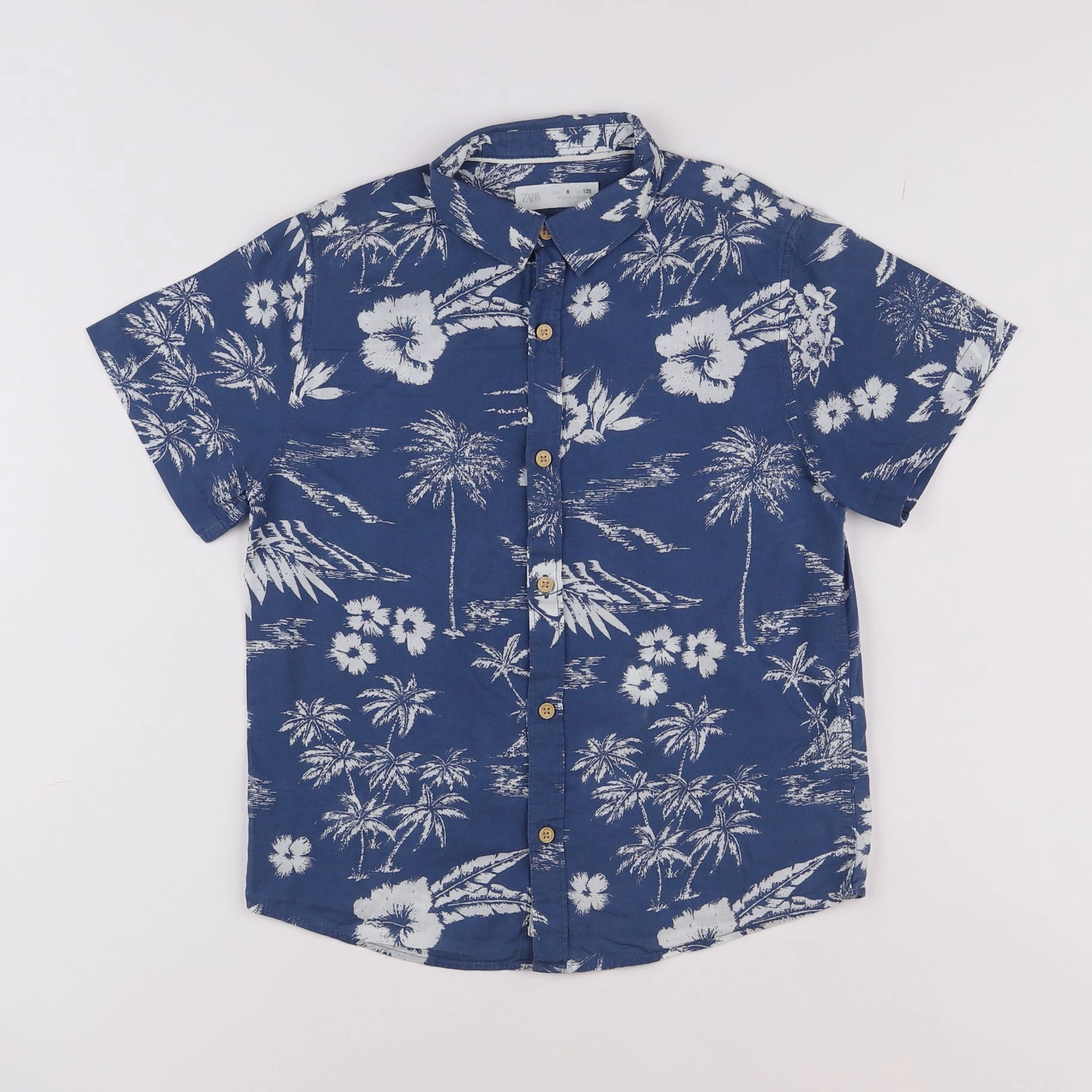 Zara - chemise bleu - 8 ans