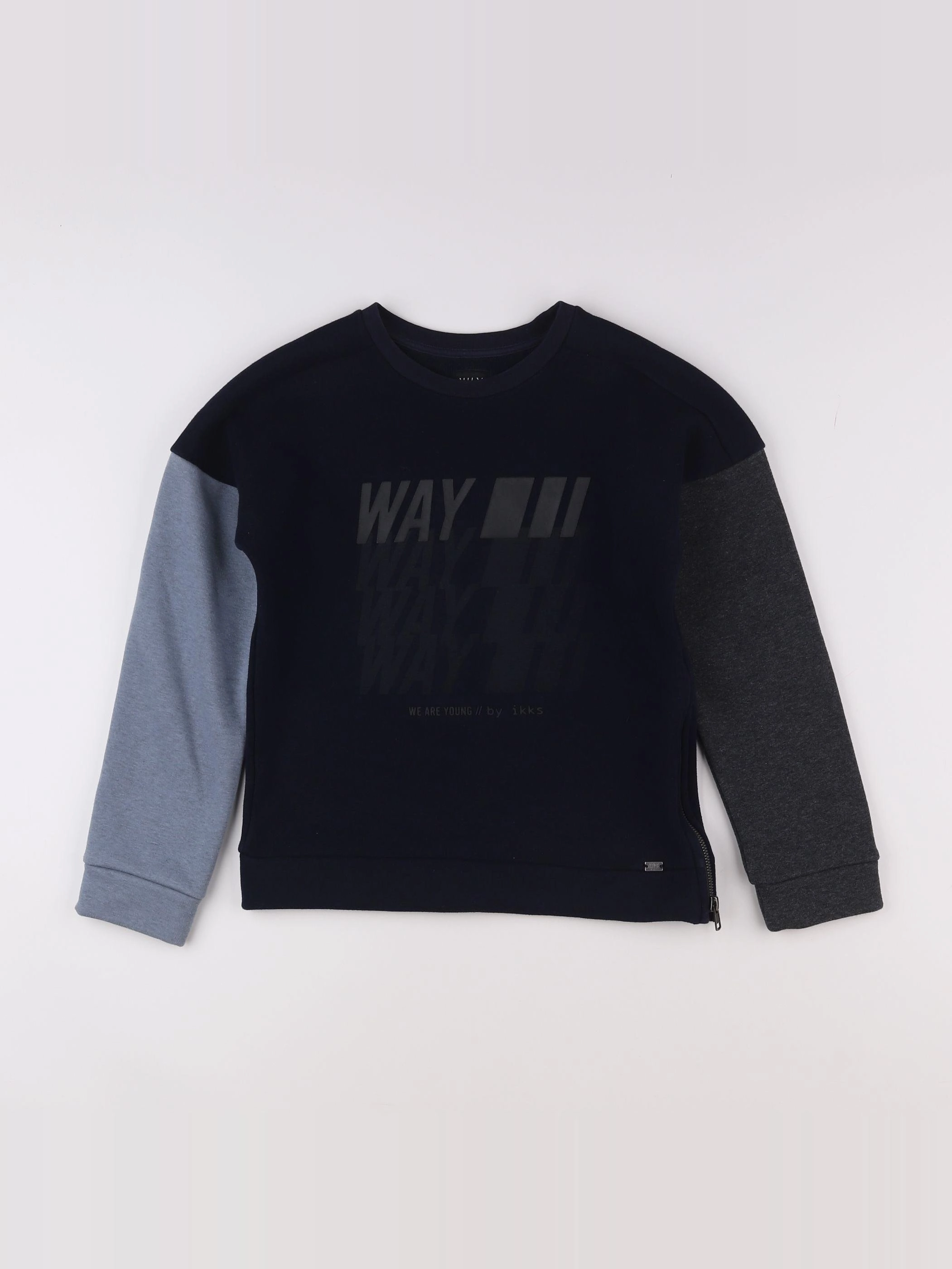 IKKS - sweat bleu - 10 ans
