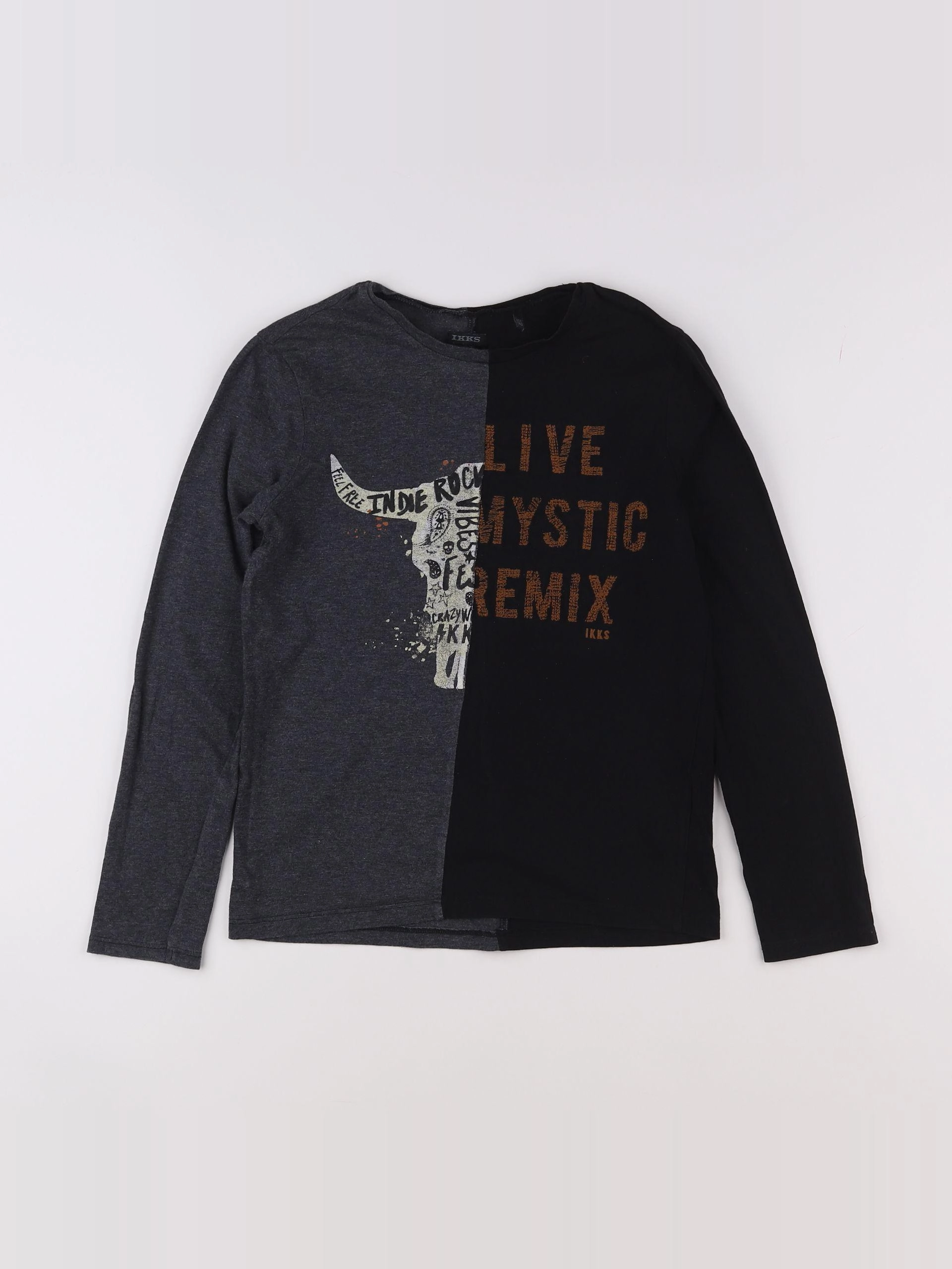 IKKS - tee-shirt noir - 10 ans