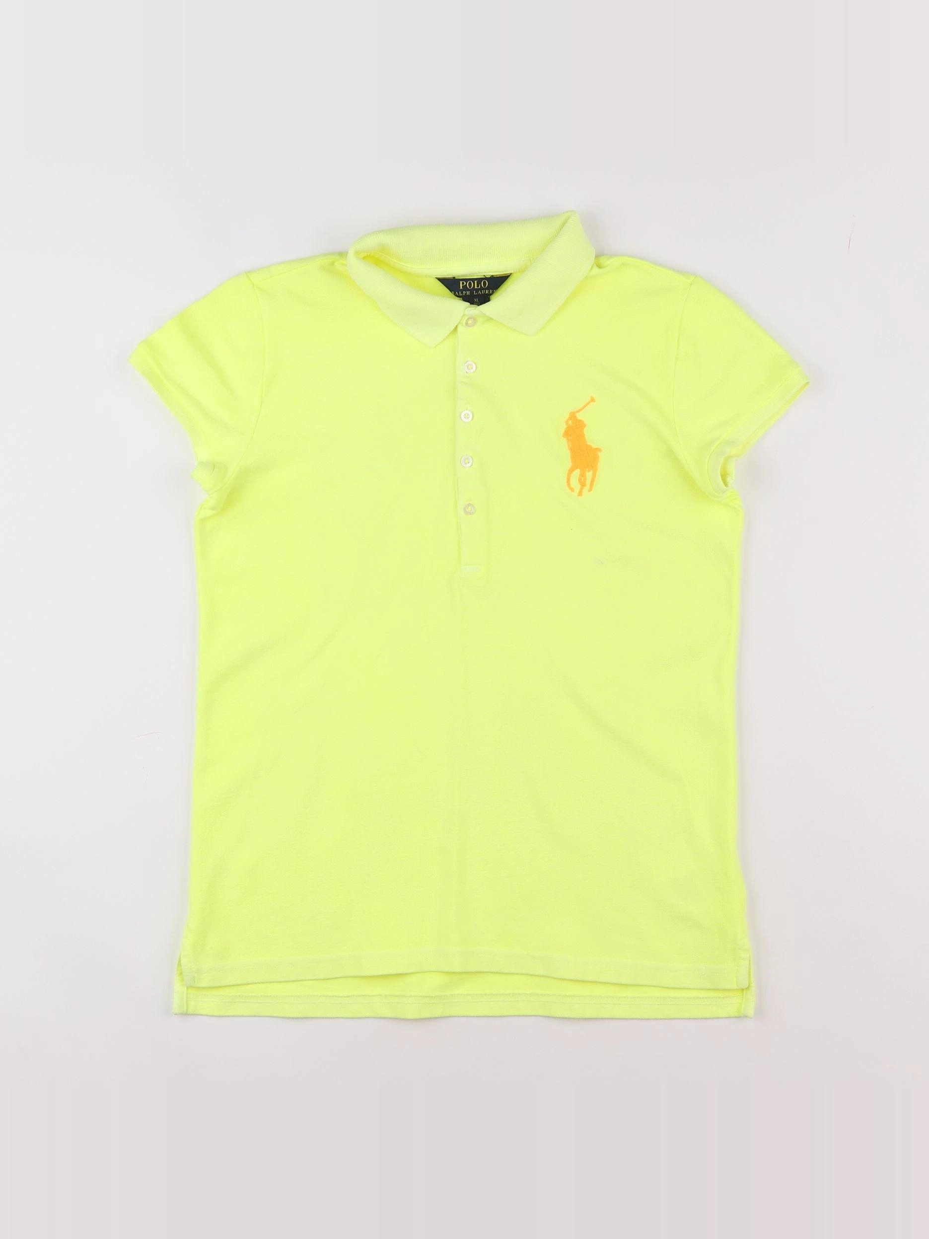 Ralph Lauren - polo jaune fluo - 16 ans