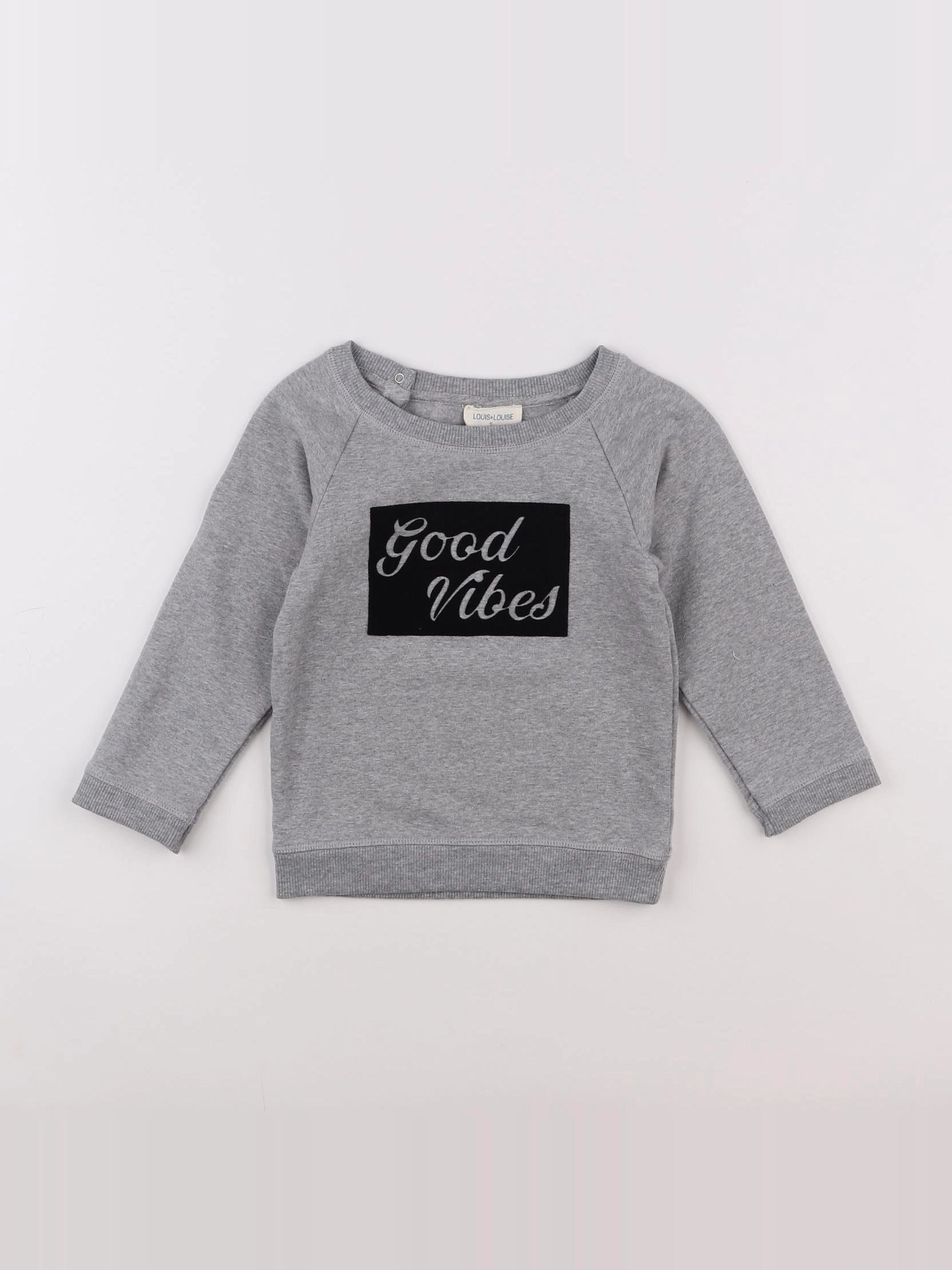 Louis Louise - sweat gris (état neuf) - 2 ans