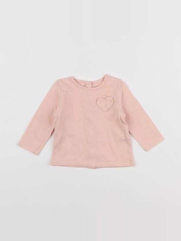 Vertbaudet - tee-shirt rose - 3 mois