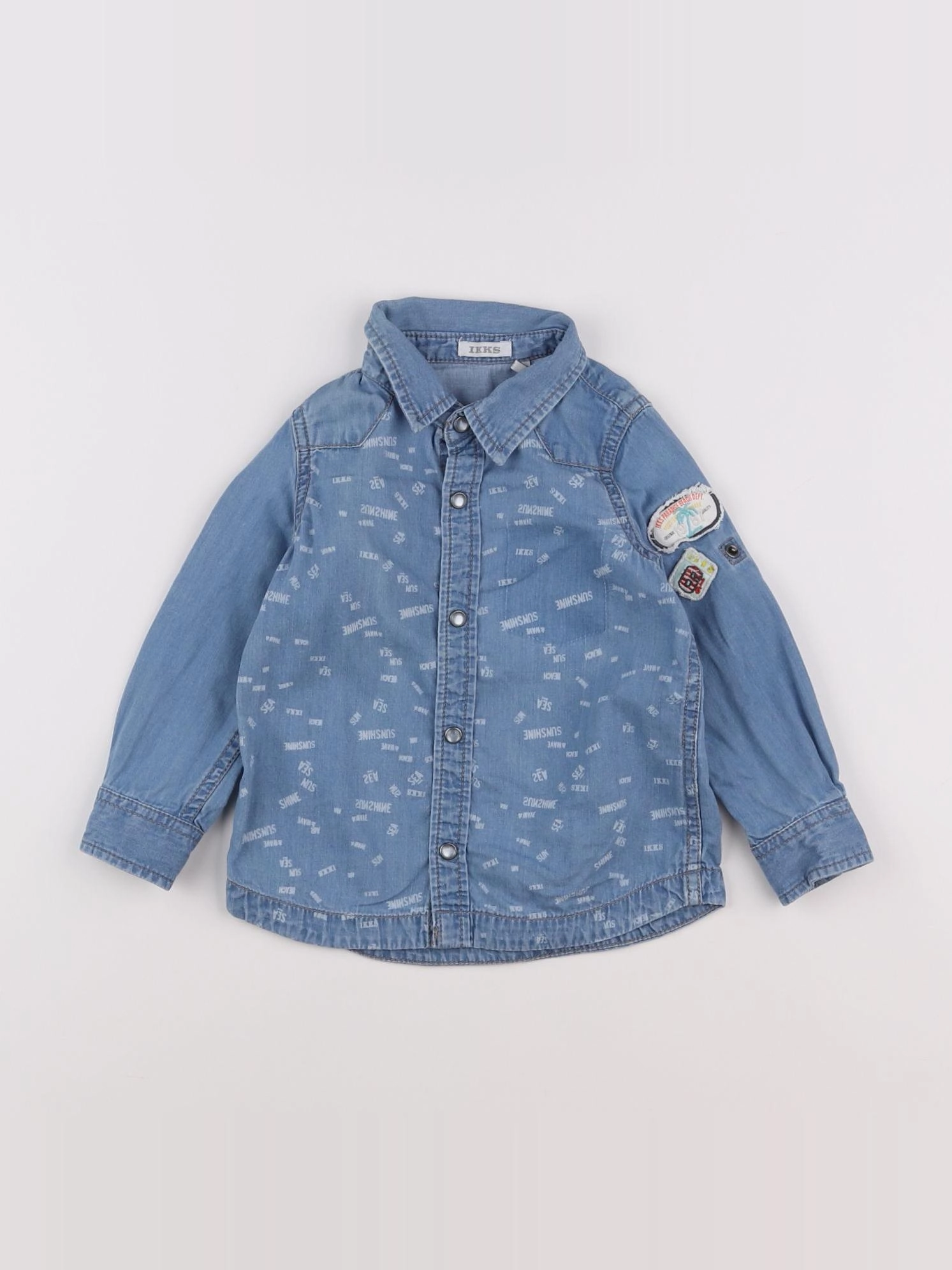 IKKS - chemise bleu - 18 mois