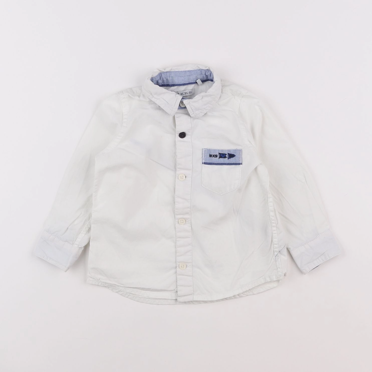 IKKS - chemise imprimé au dos blanc - 18 mois