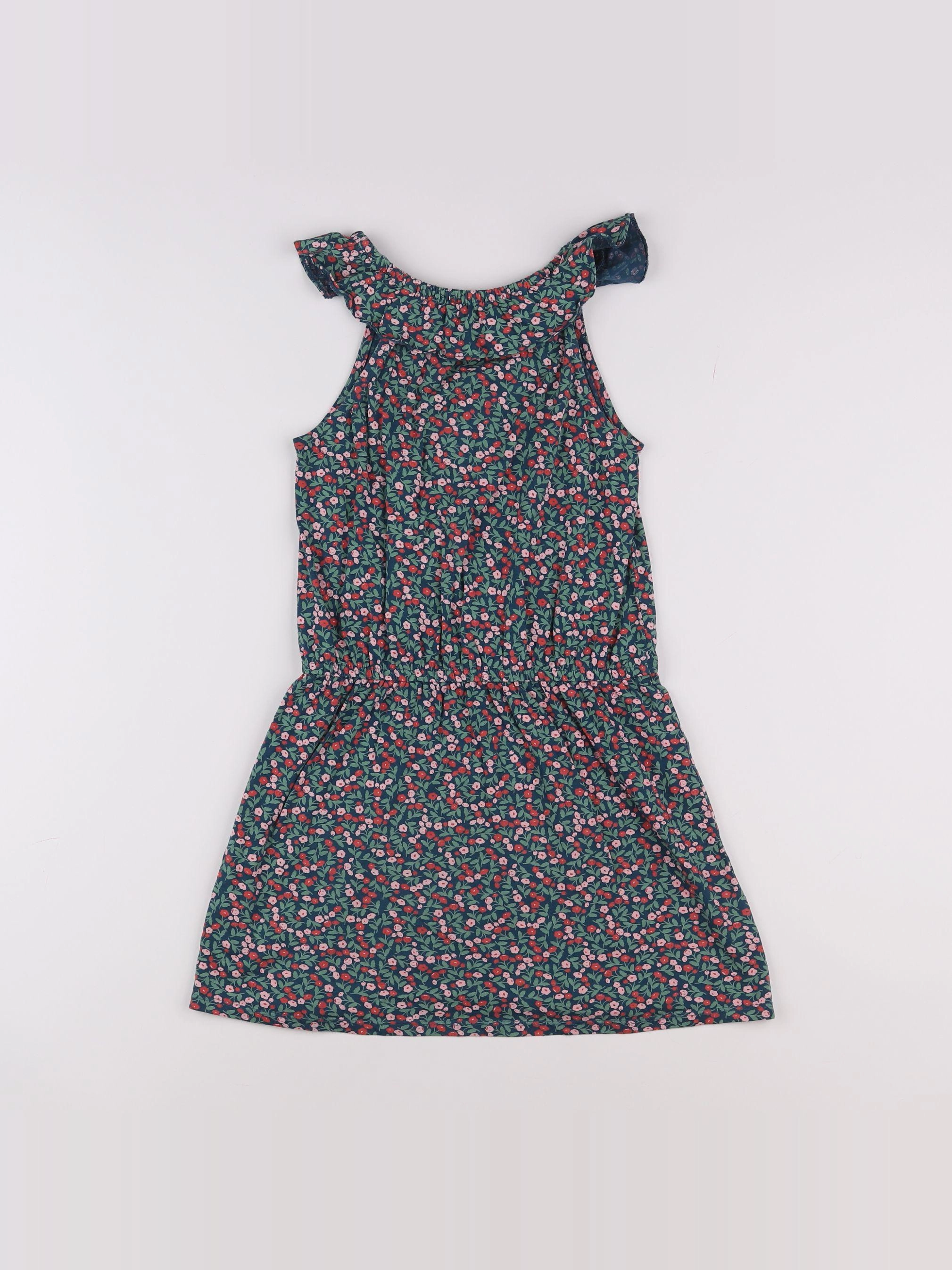 Vertbaudet - robe vert - 8 ans