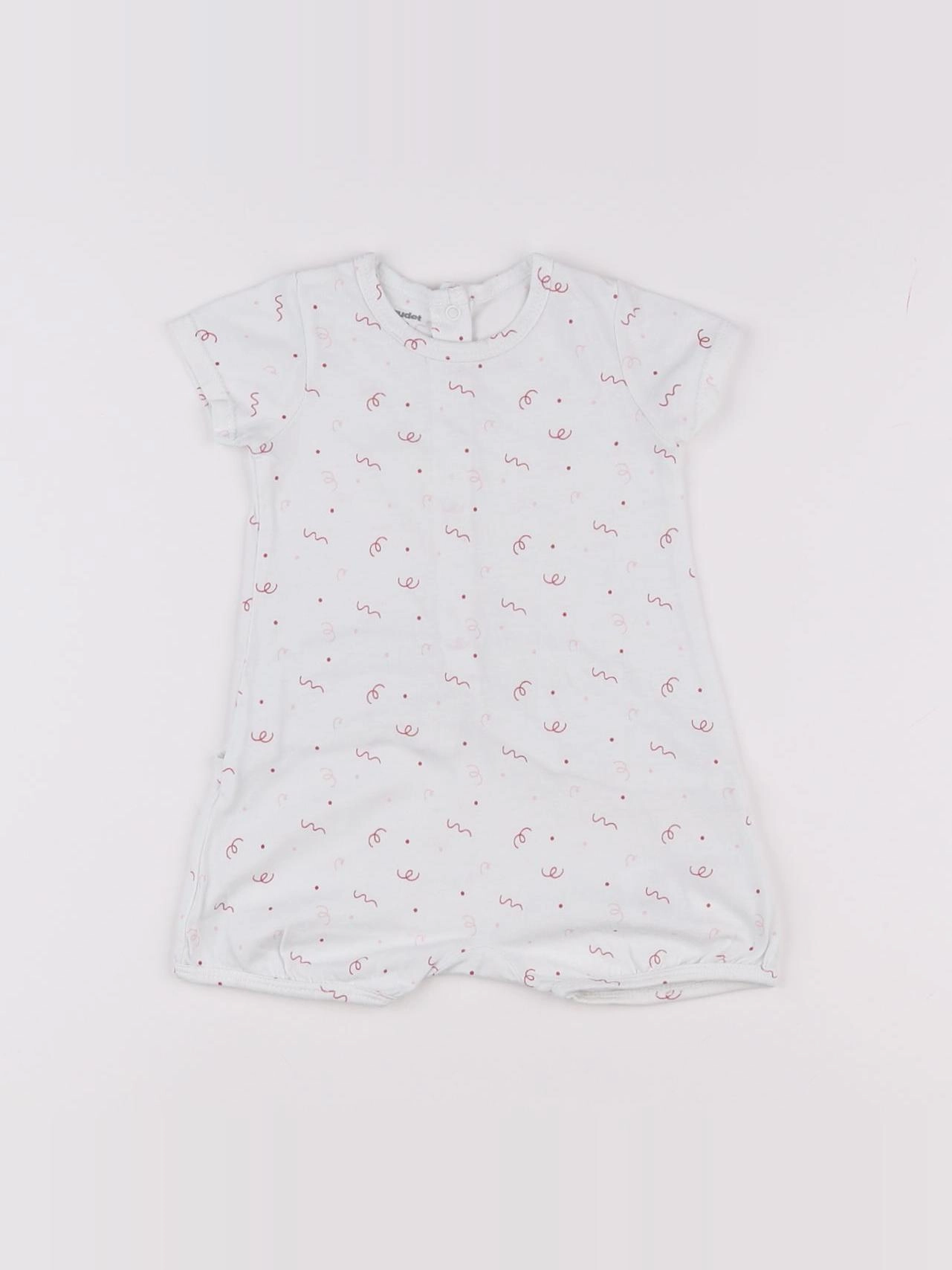 Vertbaudet - pyjama coton rose - 3 mois