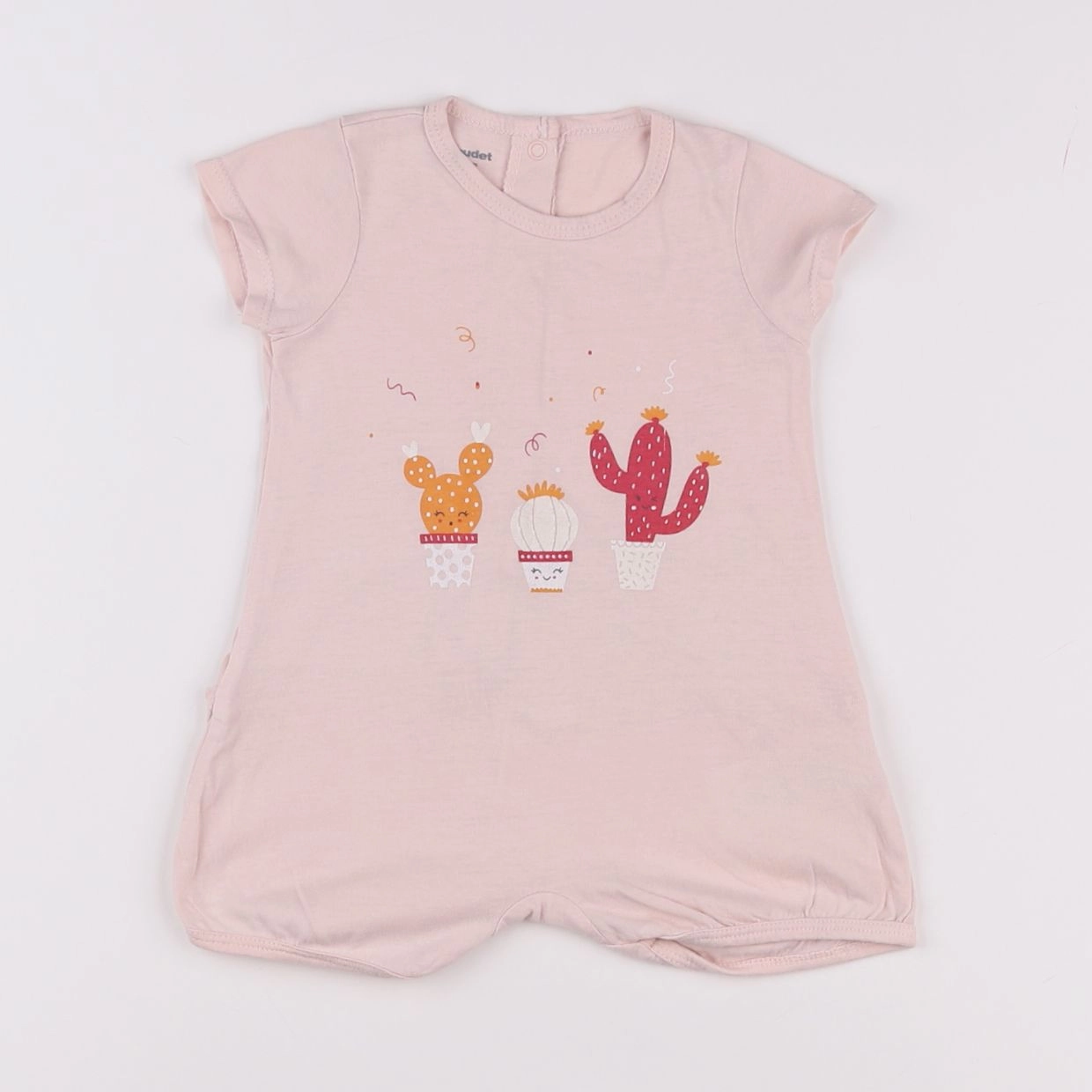 Vertbaudet - pyjama coton rose - 3 mois