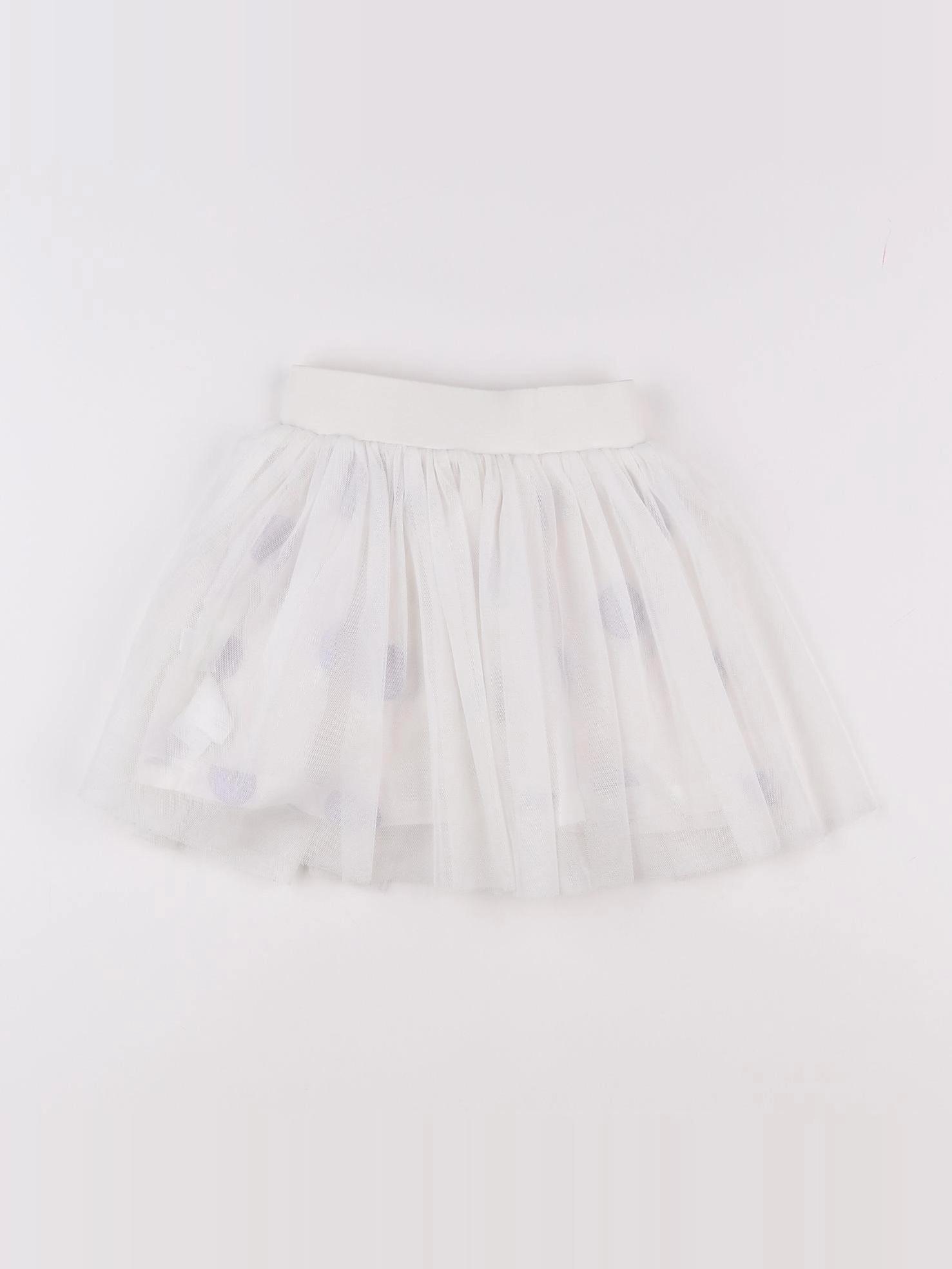 Vertbaudet - jupe blanc, violet - 2 ans