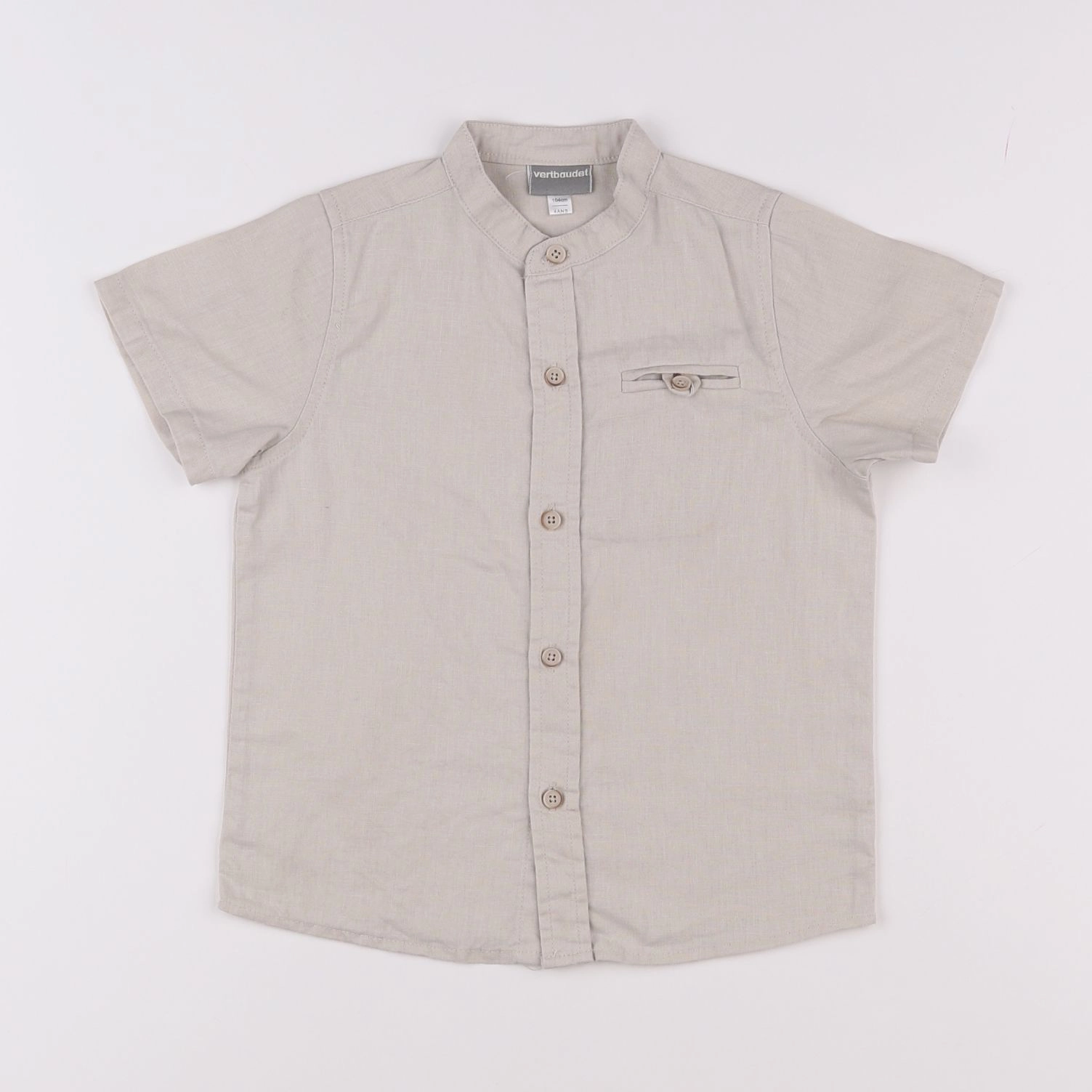 Vertbaudet - chemise marron - 4 ans