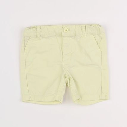 Vertbaudet - short jaune - 3/6 mois