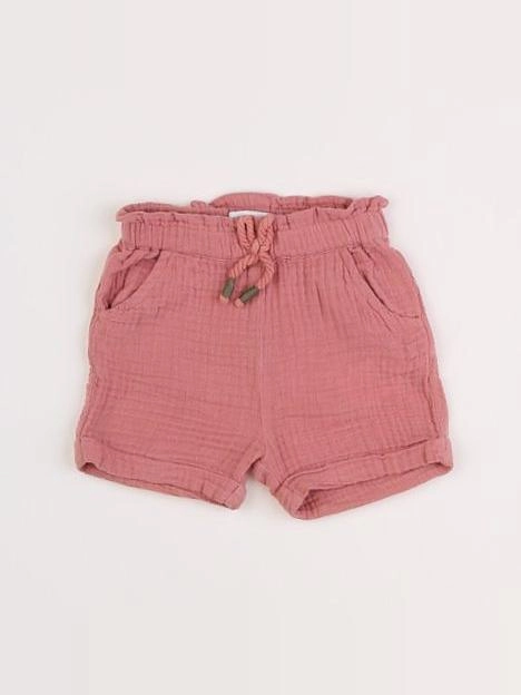 Vertbaudet - short rose - 9 mois
