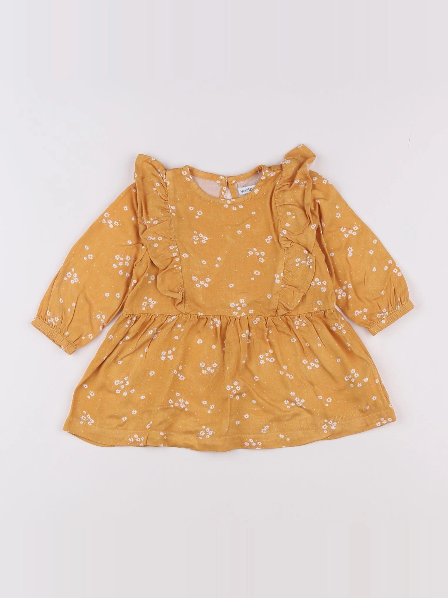 Vertbaudet - robe jaune - 9 mois