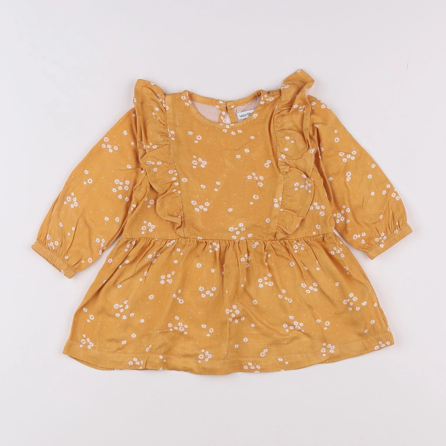 Vertbaudet - robe jaune - 9 mois