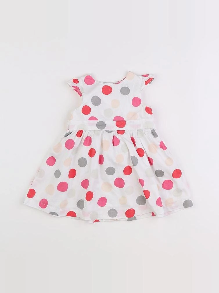 Vertbaudet - robe blanc - 9 mois