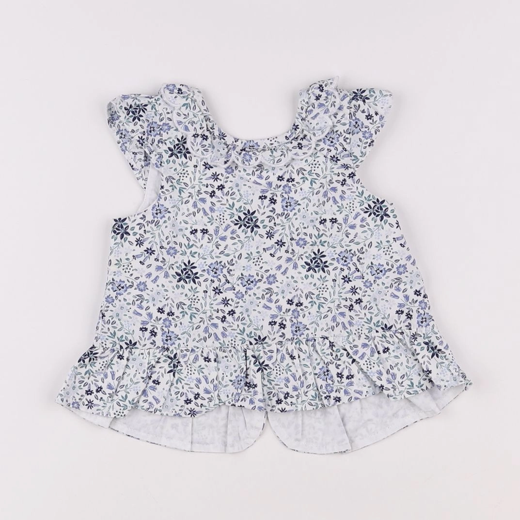 Vertbaudet - blouse blanc, vert - 3 mois