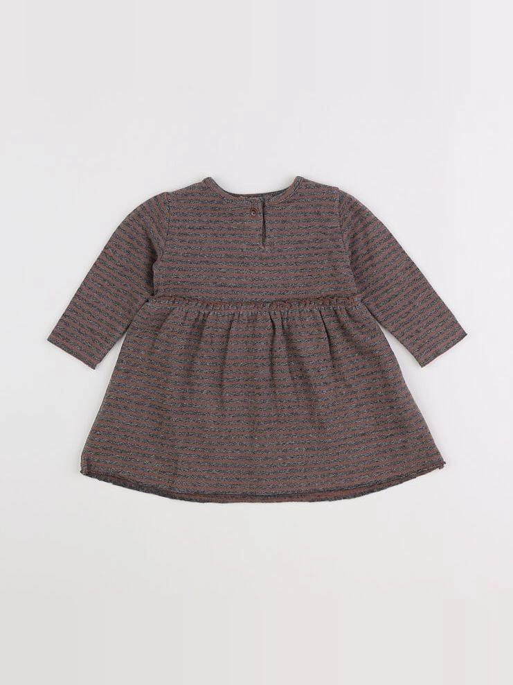 Play Up - robe marron, gris - 6 mois