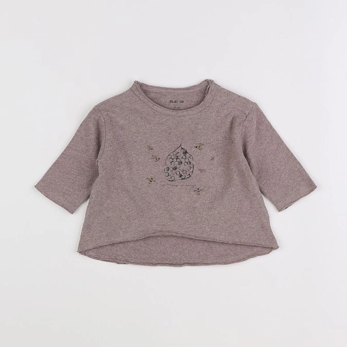 Play Up - tee-shirt marron - 3 mois