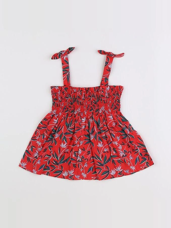 Vertbaudet - blouse rouge - 6 ans