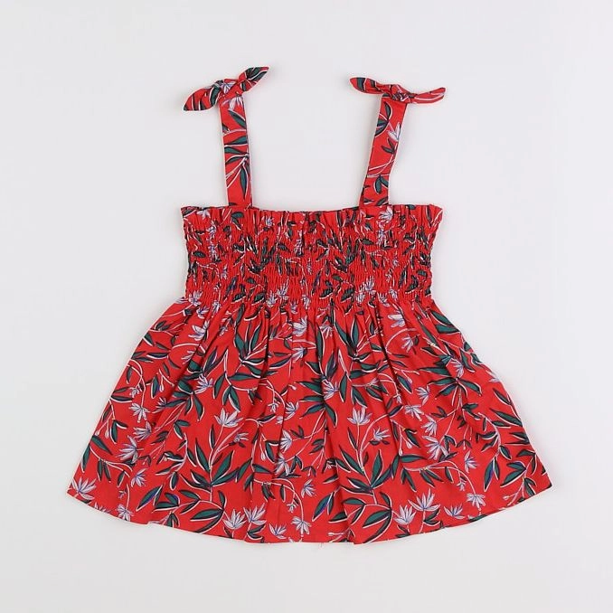 Vertbaudet - blouse rouge - 6 ans