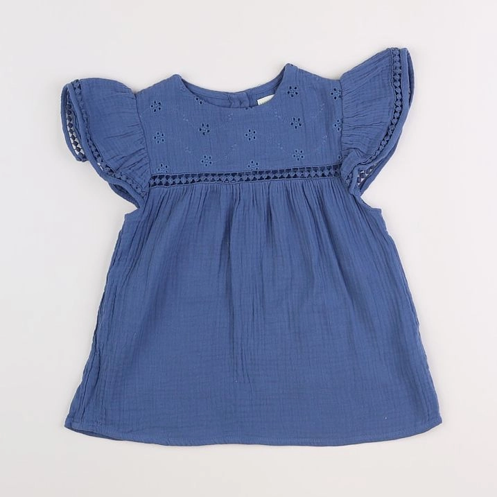 Vertbaudet - blouse bleu - 7 ans