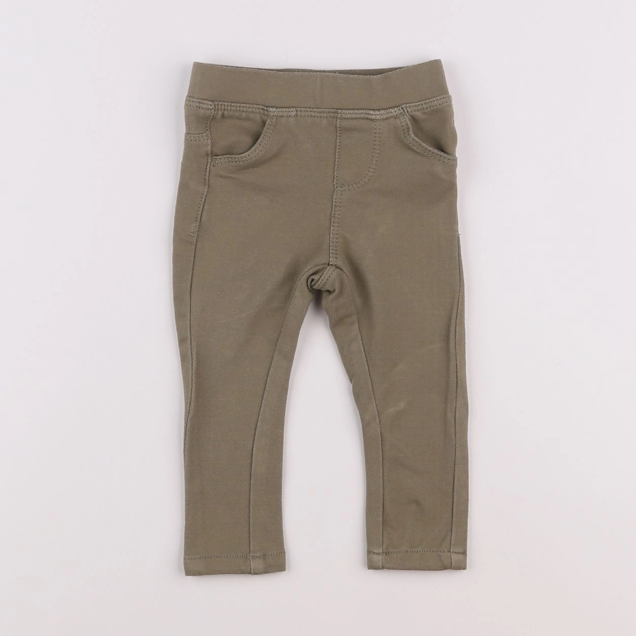 Vertbaudet - jegging vert - 9 mois