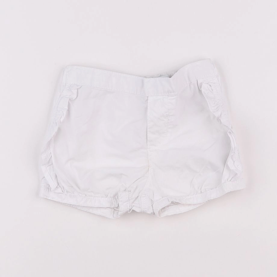 Vertbaudet - short blanc - 12 mois