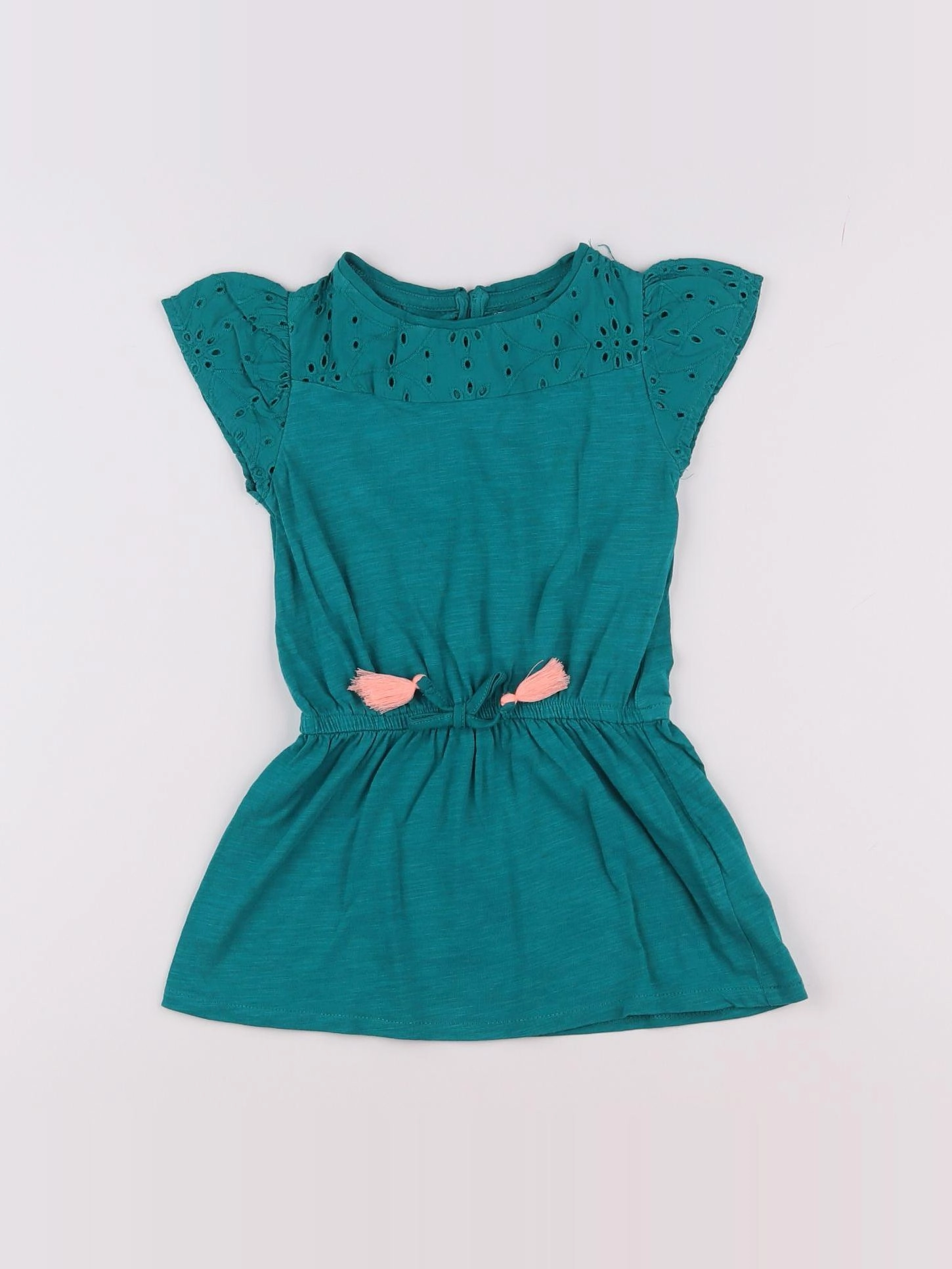 Vertbaudet - robe vert - 2 ans