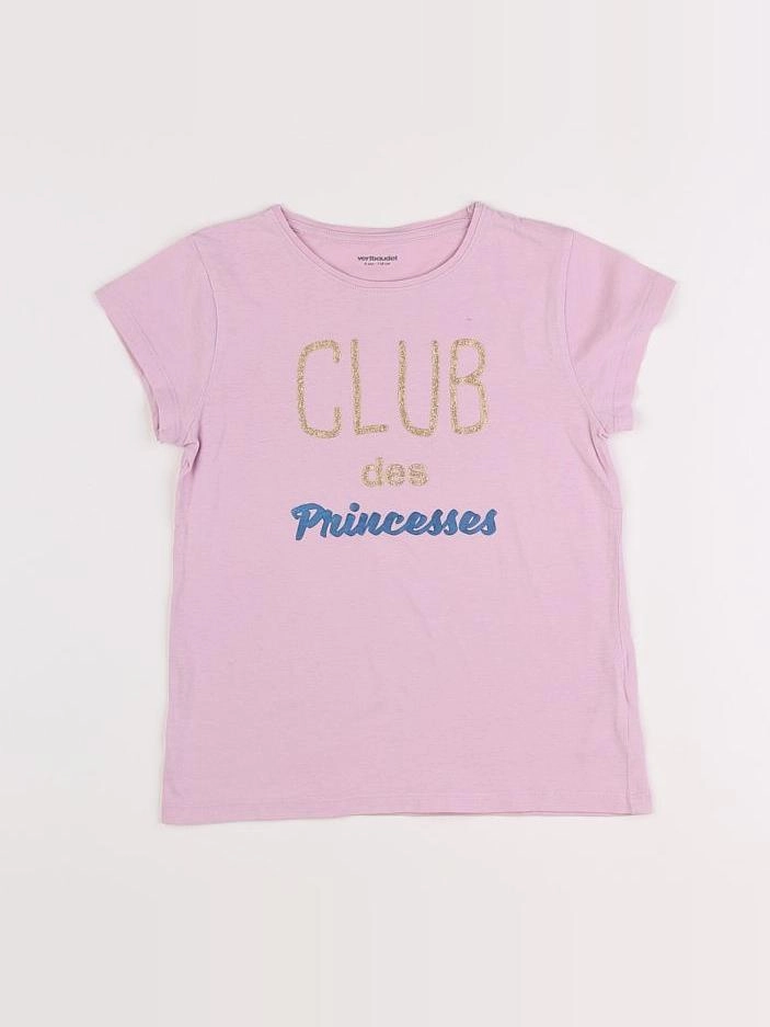 Vertbaudet - tee-shirt rose - 8 ans