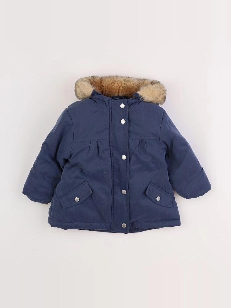 Vertbaudet - parka bleu - 12 mois