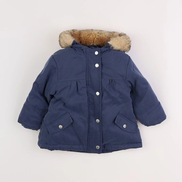 Vertbaudet - parka bleu - 12 mois