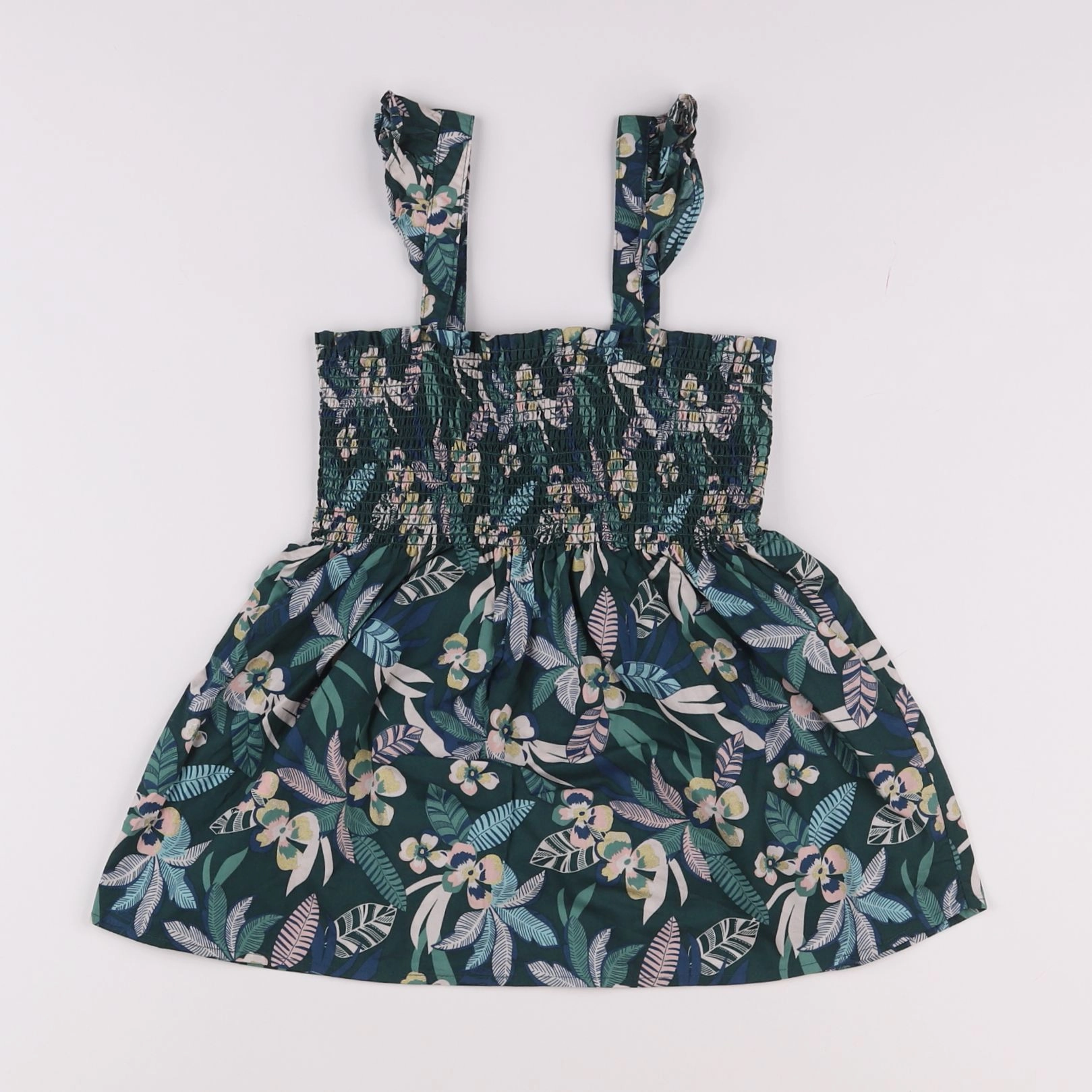 Vertbaudet - blouse vert, rose - 10 ans