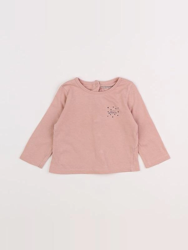 Vertbaudet - tee-shirt rose - 3 mois