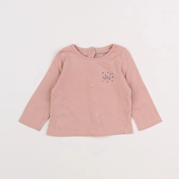 Vertbaudet - tee-shirt rose - 3 mois
