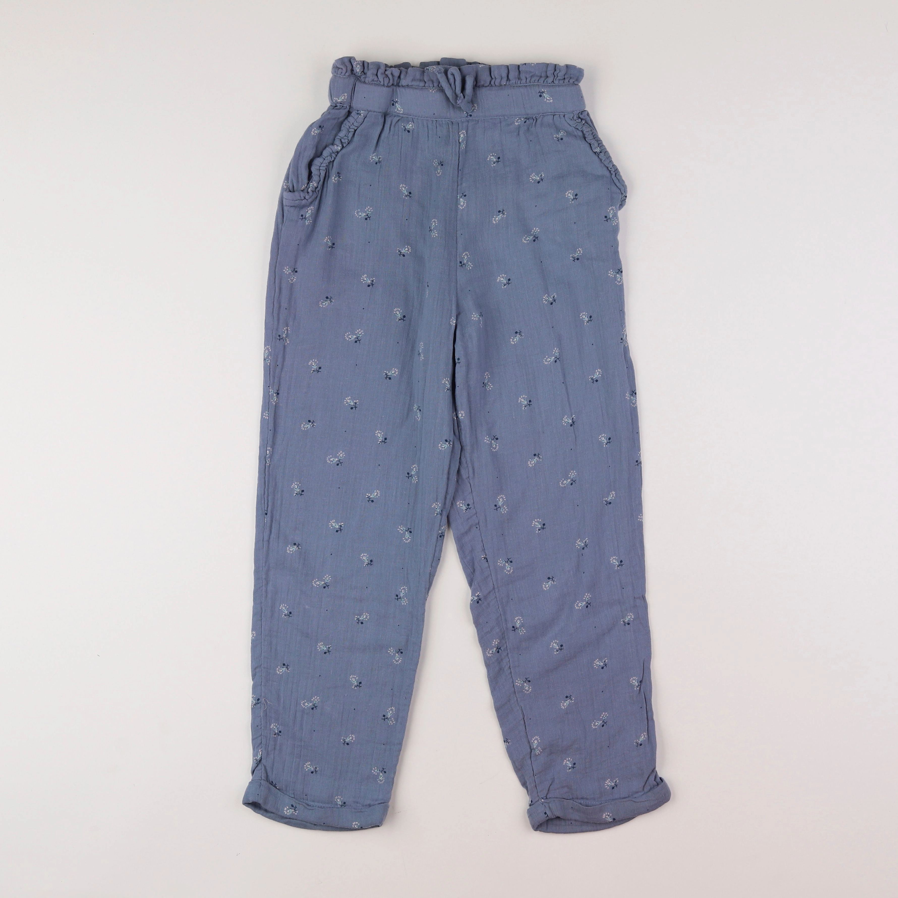 Vertbaudet - pantalon bleu - 9 ans