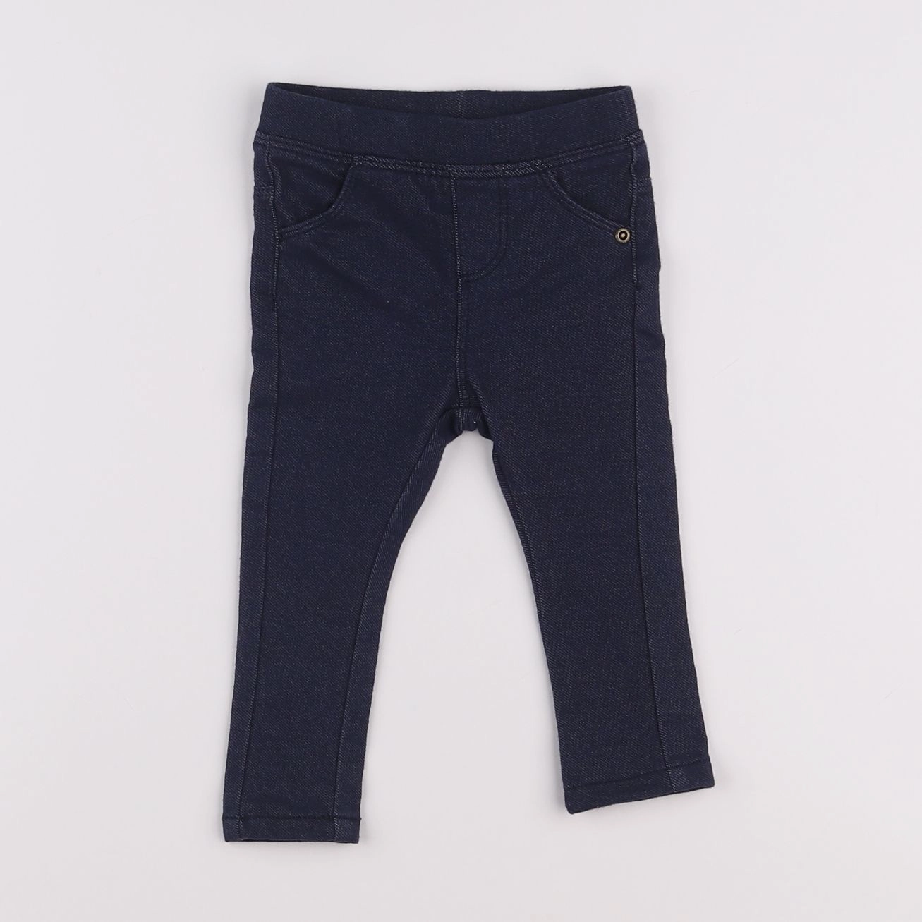 Vertbaudet - jegging bleu - 9 mois