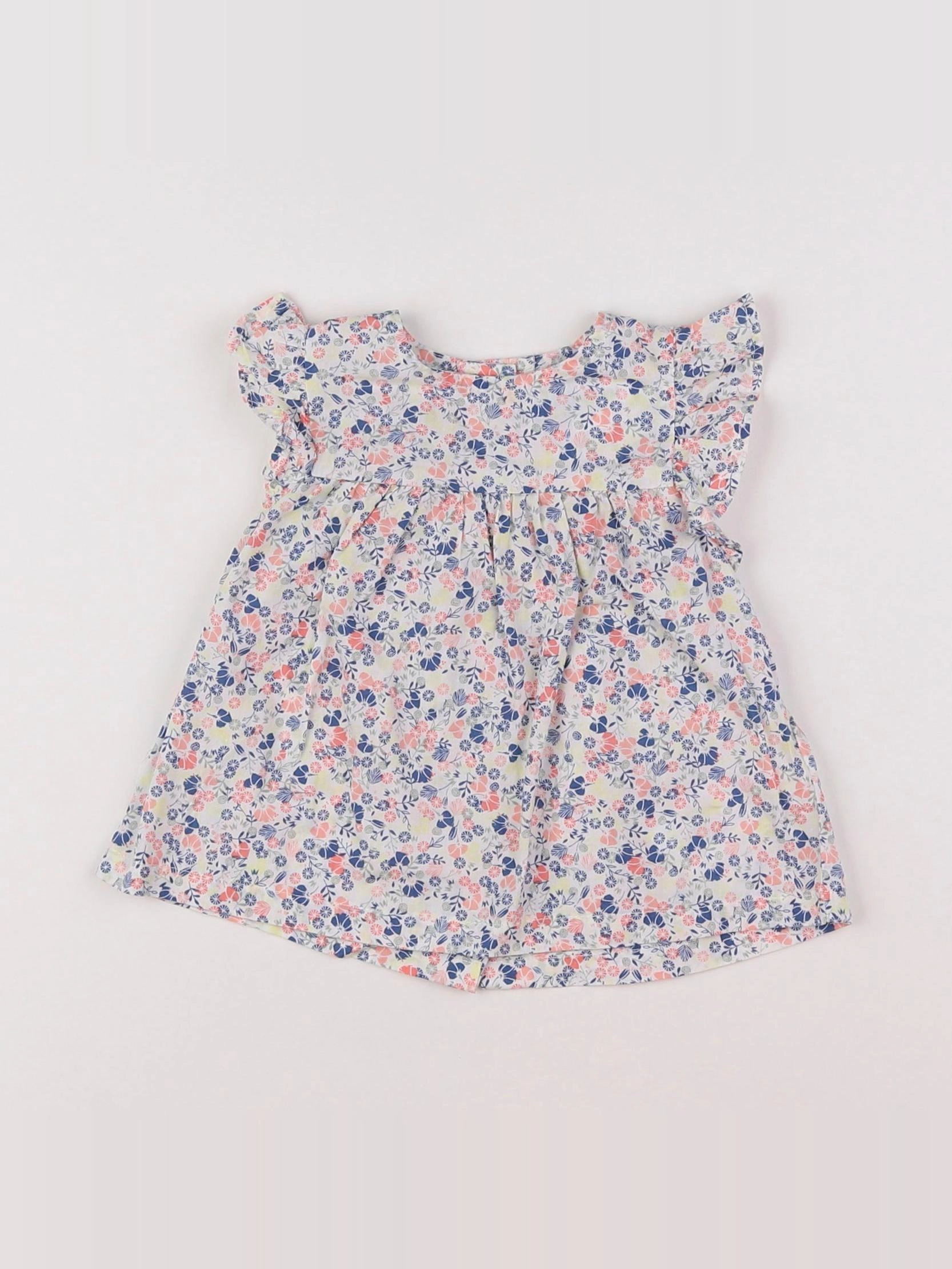 Vertbaudet - robe multicolore - 6 mois