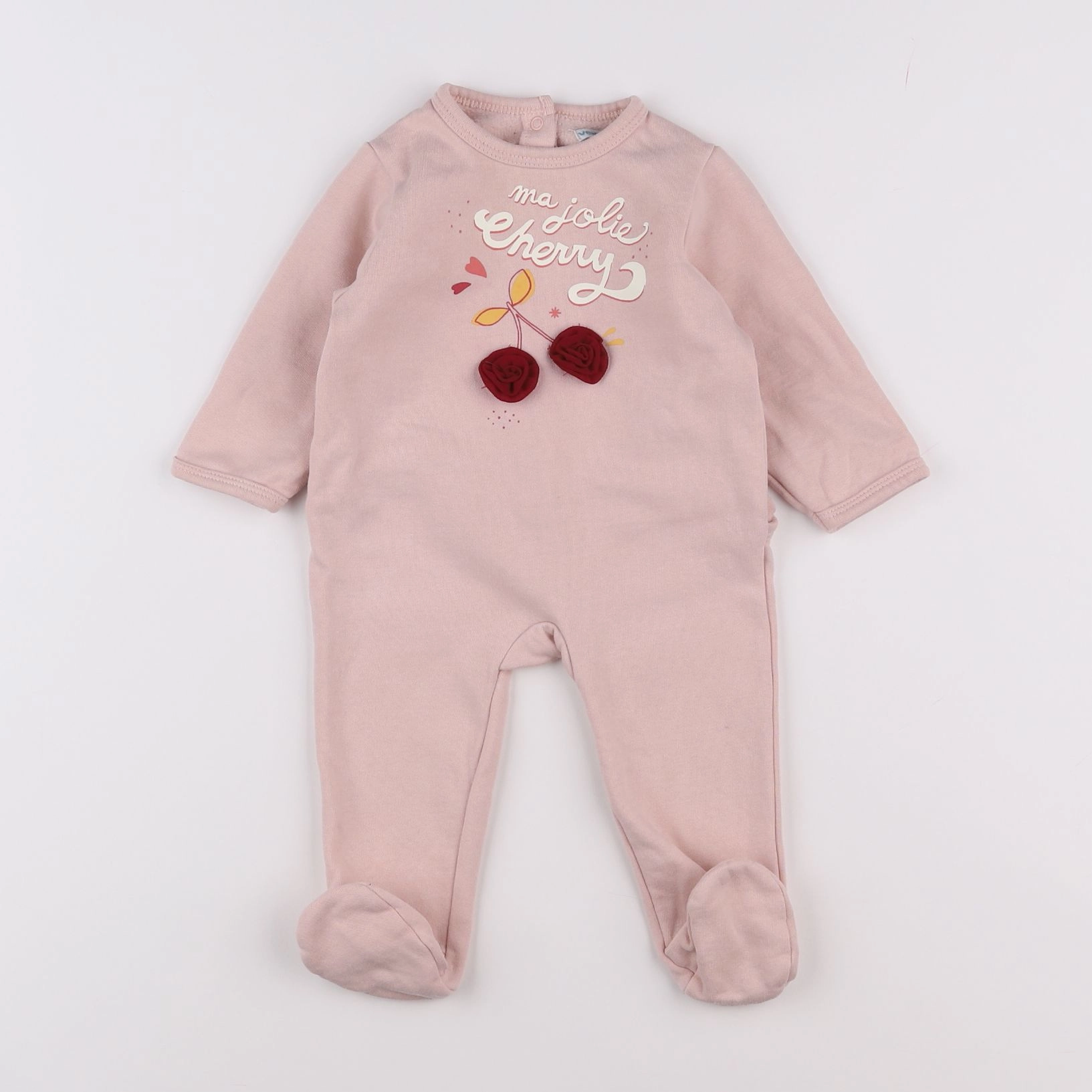 Vertbaudet - pyjama coton rose - 6 mois