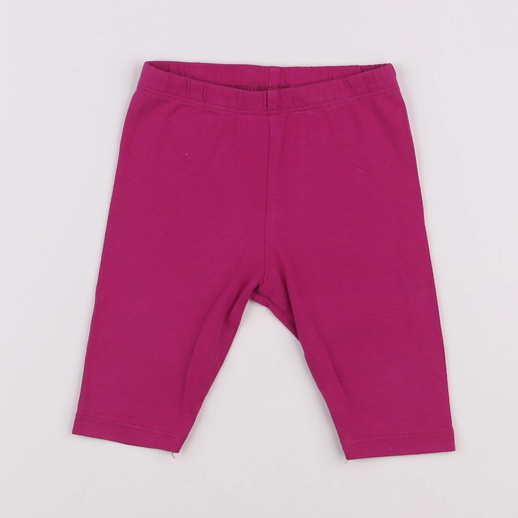 Vertbaudet - legging court rose - 12 mois